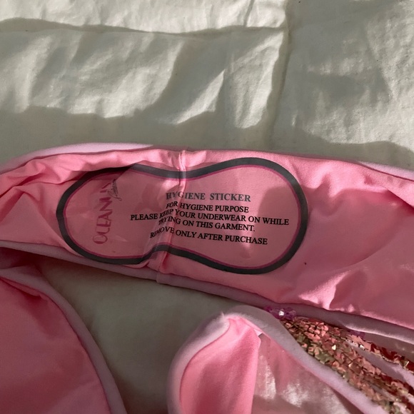 OCEANUS URSULA Pink Bikini Set with Gold Details - Picture 5 of 8